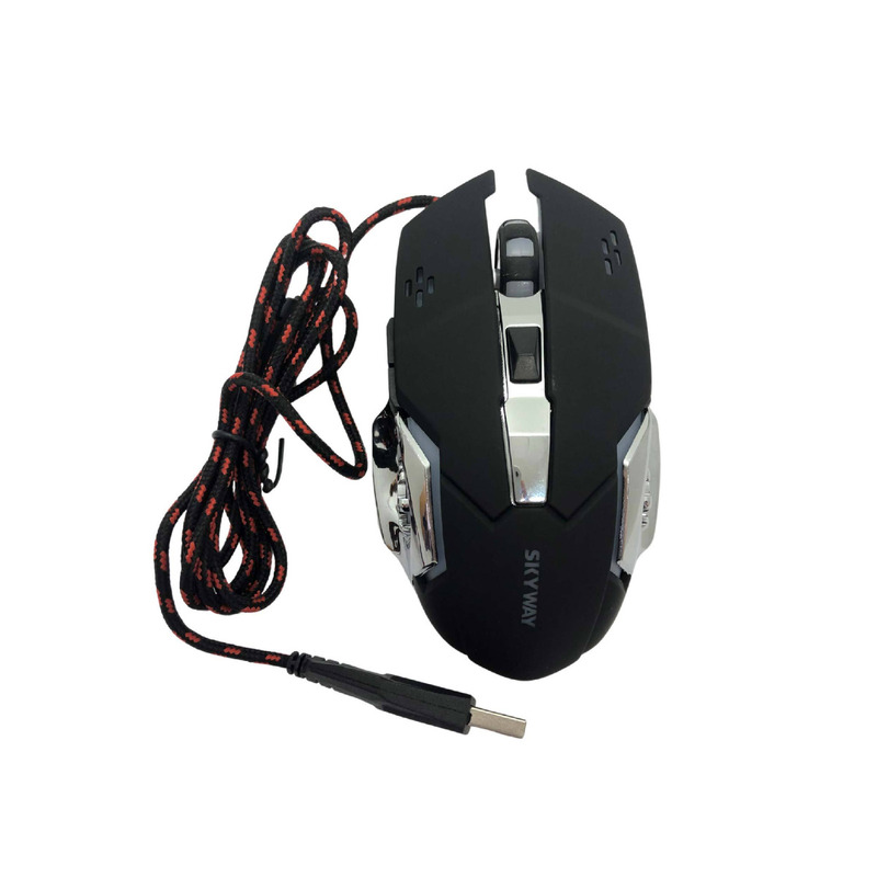Mouse Gamer | TACTICAL by SKYWAY | 3600 dpi + Retroiluminado + Metal