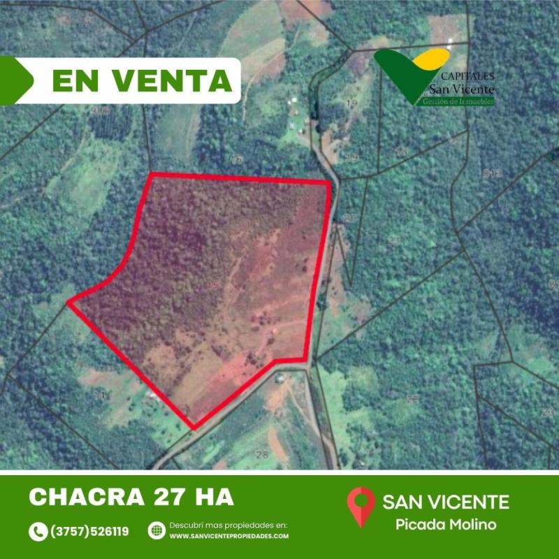 Chacra 27 ha San Vicente Misiones