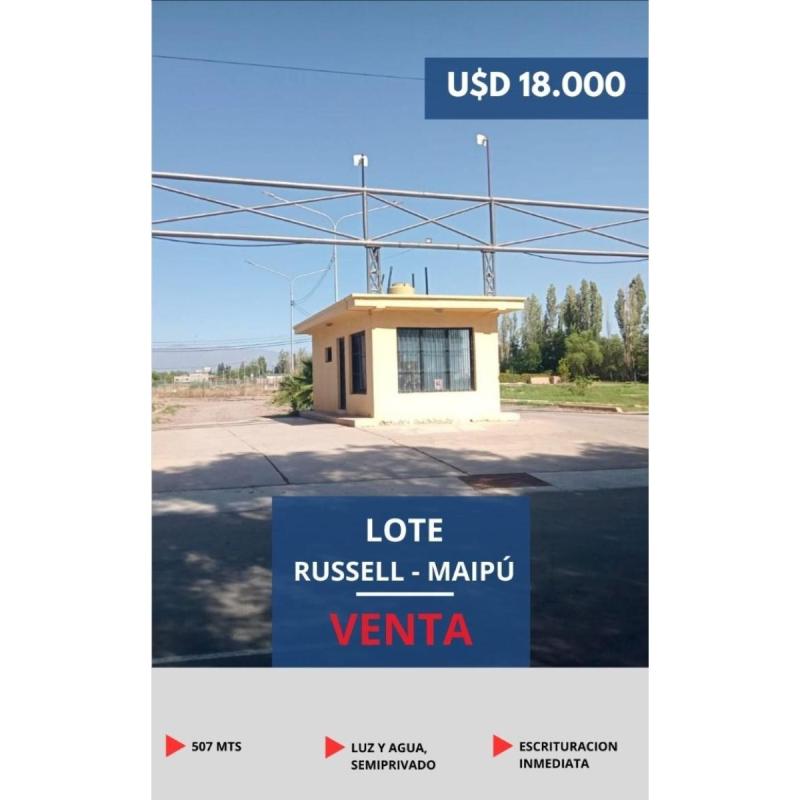 Lotes En Venta Maipu Usd 18.000 Russell