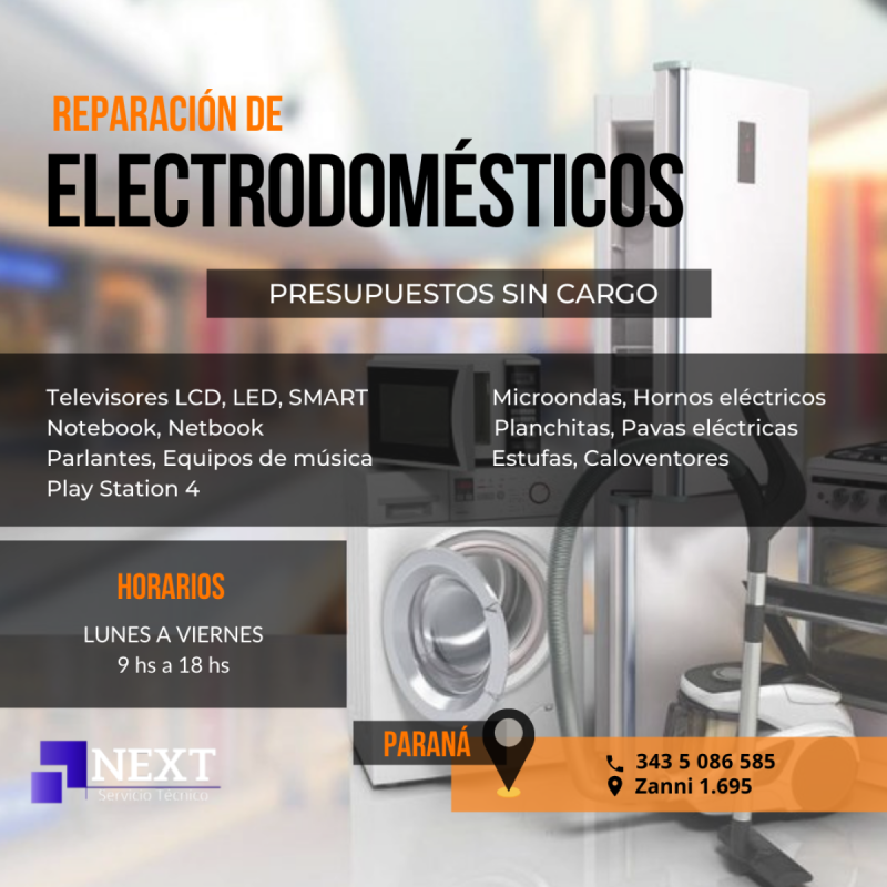 Reparación de electrodomésticos - presupuestos sin cargo