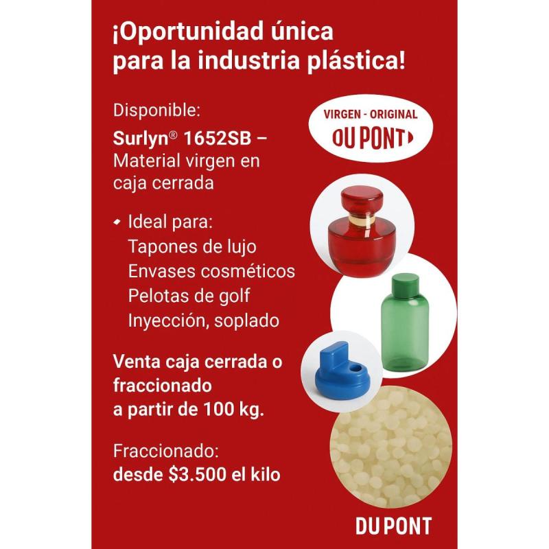 Surlyn® Dupont Original - Resina Tecnica Para Inyeccion Y Envases Premium