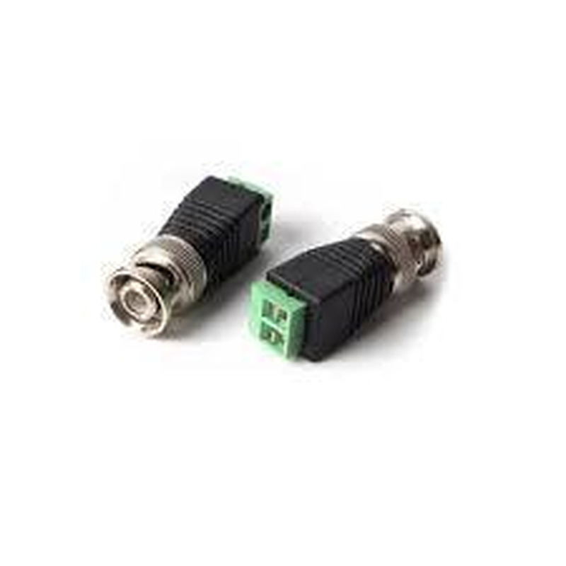 Conector Bnc Macho A Terminal Dc Apto Vídeo Dvr Balunes - 3