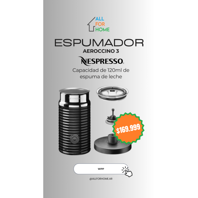 Espumador Aeroccino Nespresso