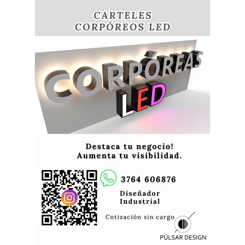 CartelerÍa Corporea Led