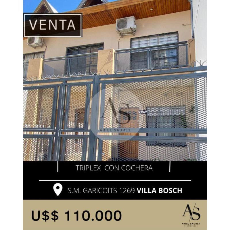 Se Vende Excelente Triplex + Cochera En Villa Bosch - 2