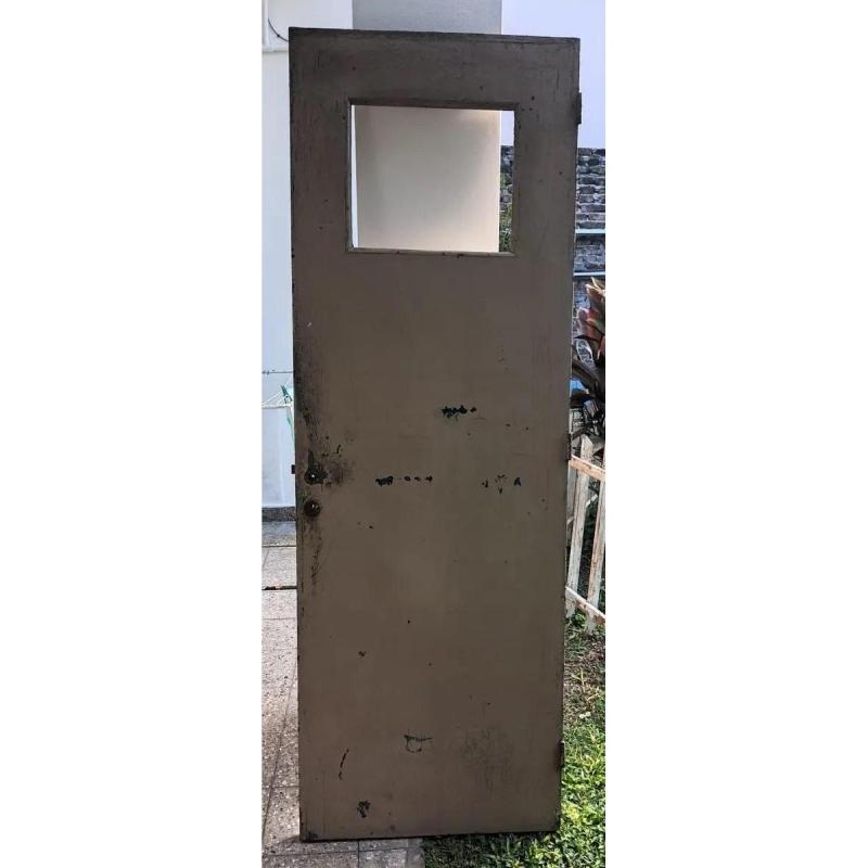 Puerta De Madera Con Ventana 70x200 Cm Para Pintar