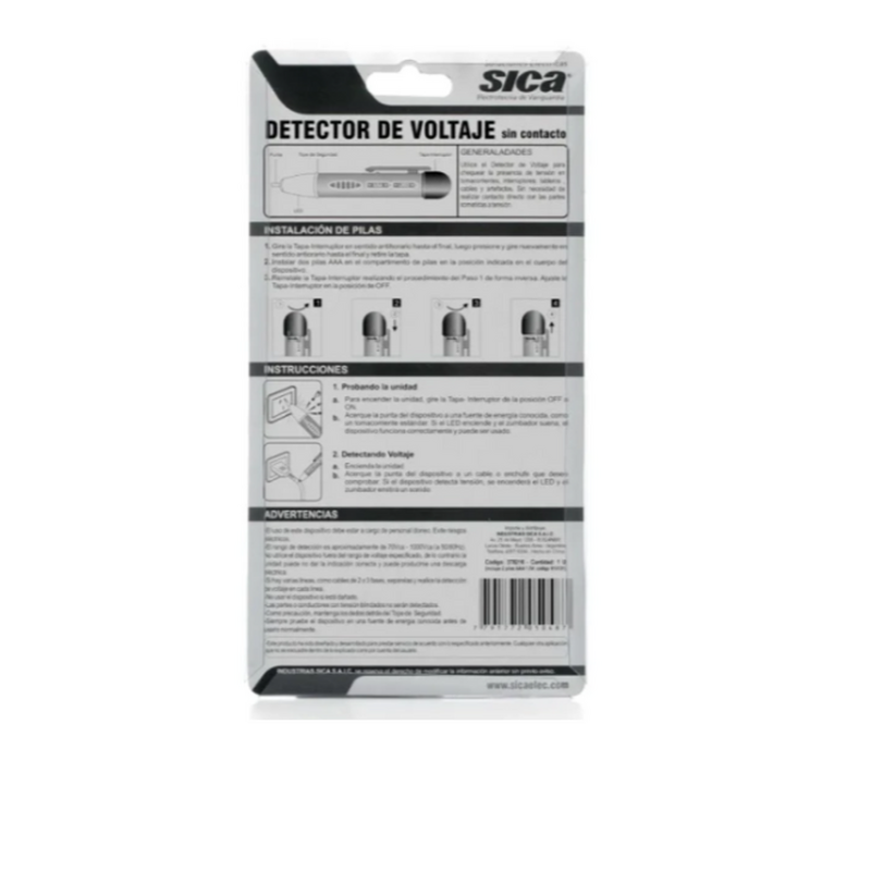 Detector de Voltaje sin Contacto SICA - Seguridad y Precisión en Detección de Voltaje - 3/3