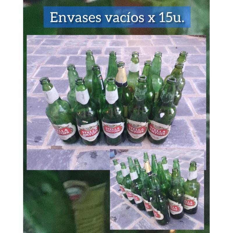 Envases de cerveza vacíos x20u / Estela, Heineken y otros