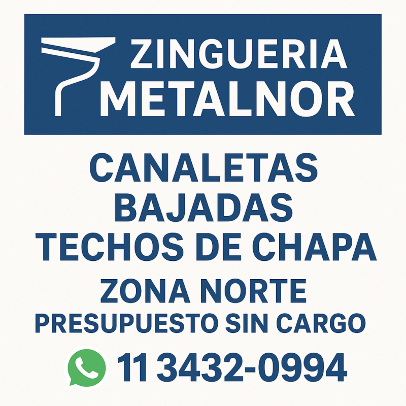 Canaletas y Zinguería a Medida – Presupuesto sin Cargo