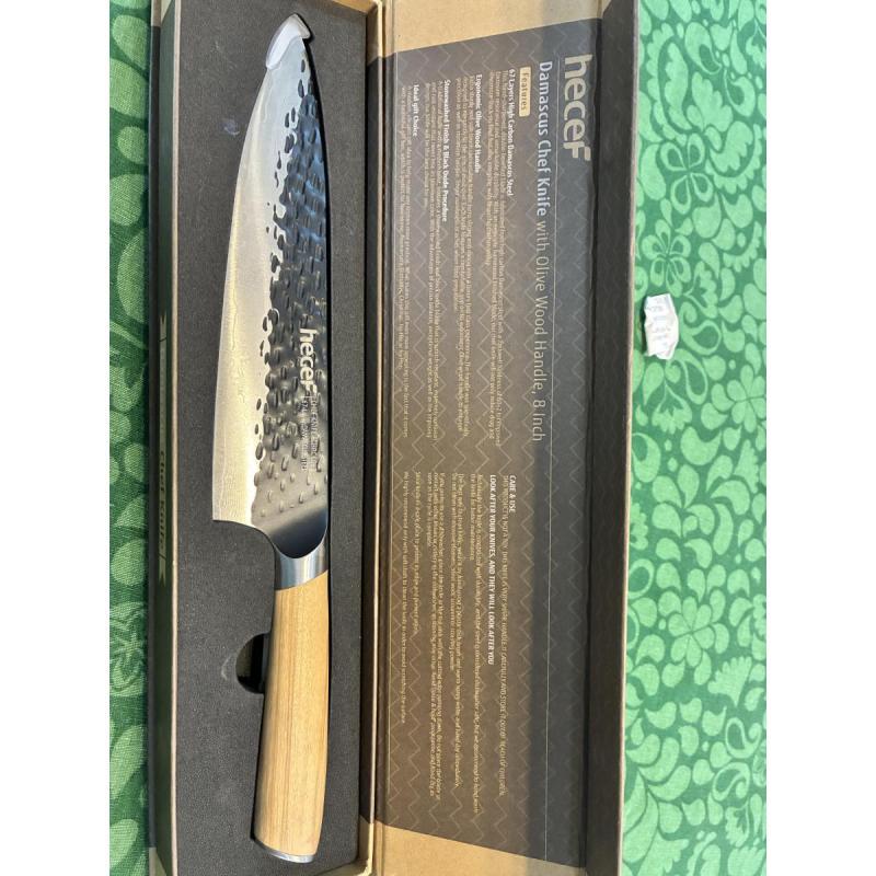 Cuchillo Hecef Acero Damasco