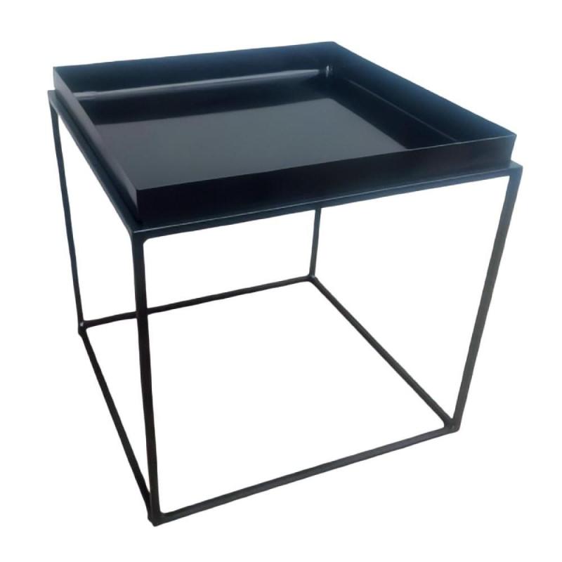 Mesa Ratona de Living de Hierro Cuadrada Tipo Bandeja
