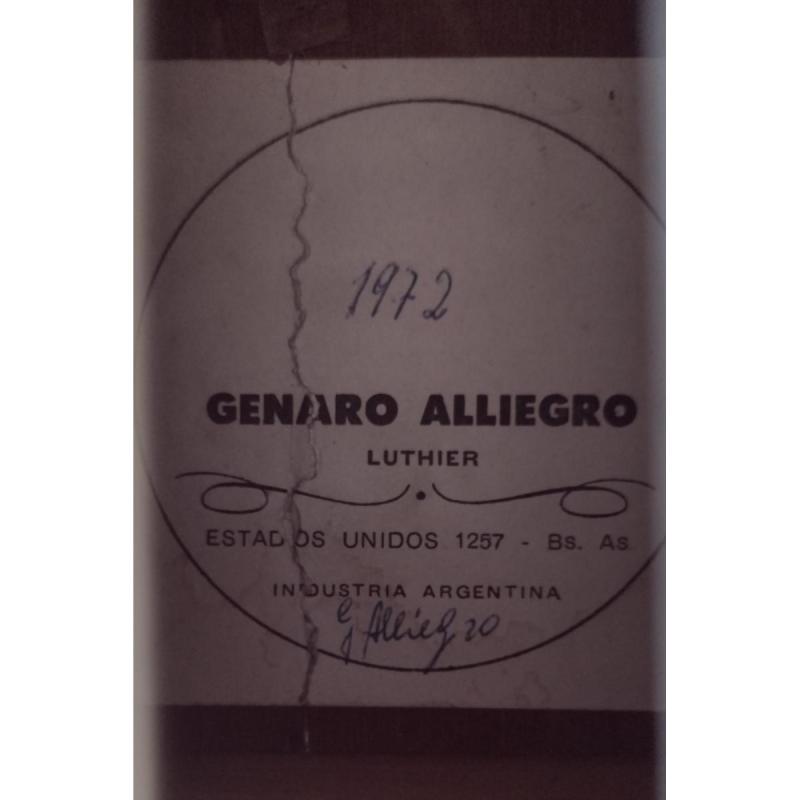 Guitarra Genaro Alliegro de 1973 - 2