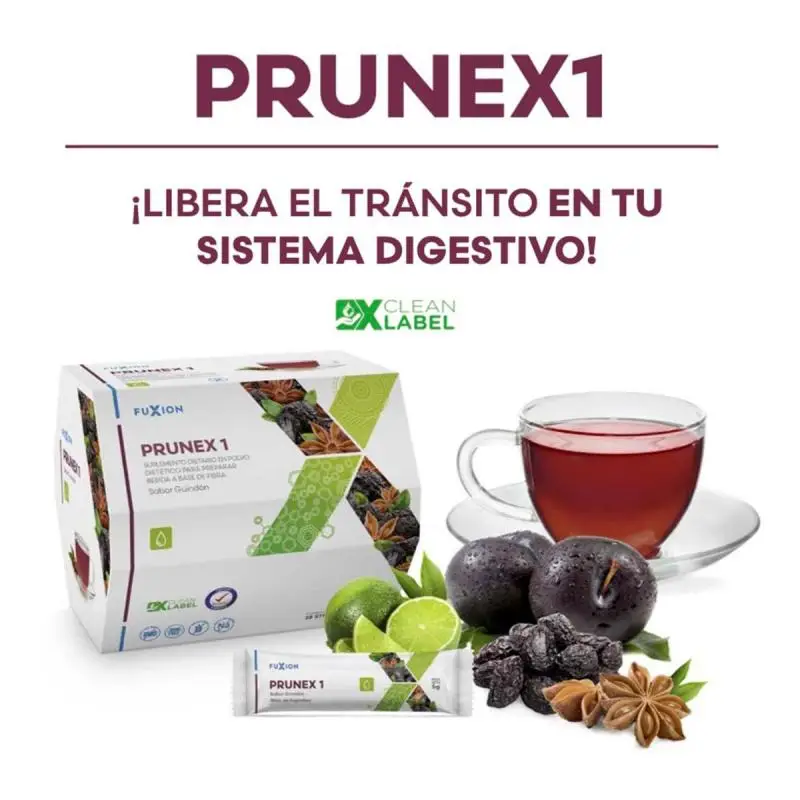 Prunex 1 - Estreñimiento - Detox - Transito Lento