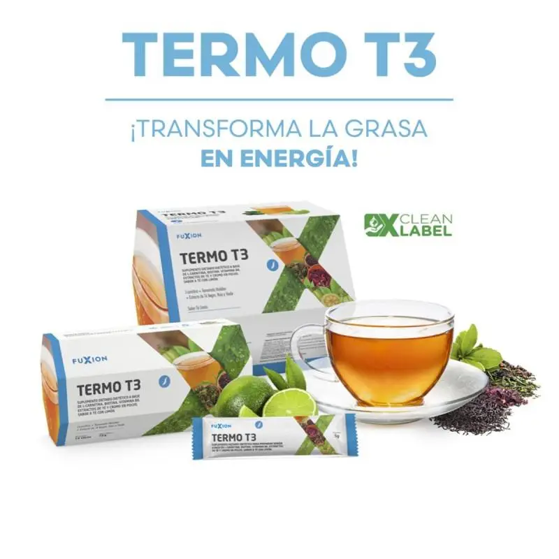 Termo T3 - Quema Grasas - Peso - Sabor Limón