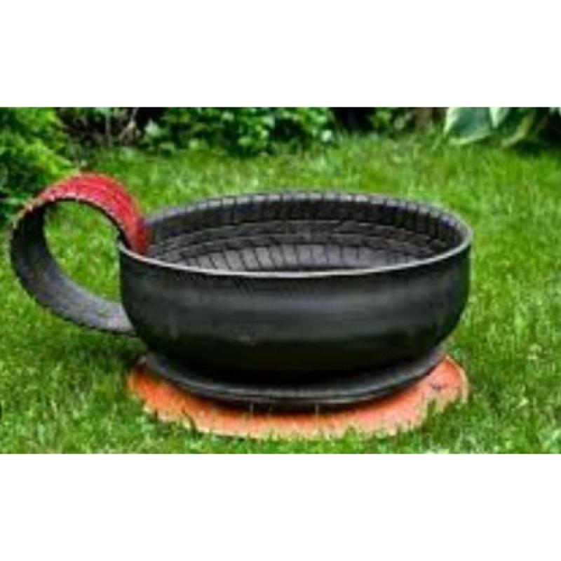 Artesanias en caucho reciclado