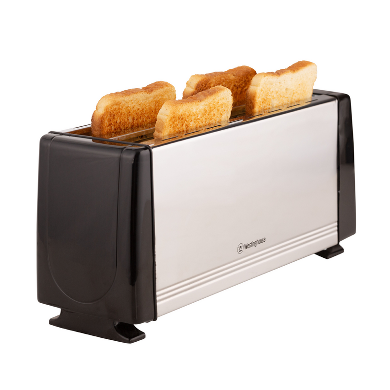 Tostadora Westinghouse Home Acero 4 Panes ! 1400 Watts - 6 Niveles Color Plateado - 4