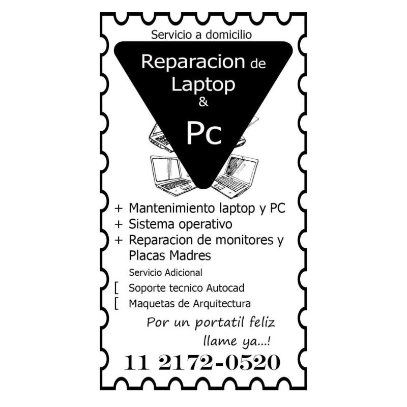 Reparacion de notebook, monitores planos y placas madre de pc