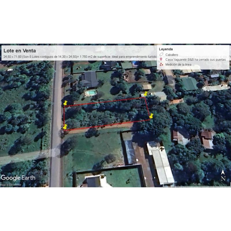 ¡¡¡ Gran Oportunidad !!! Vendo Lote Turístico en Puerto Iguazú, Misiones