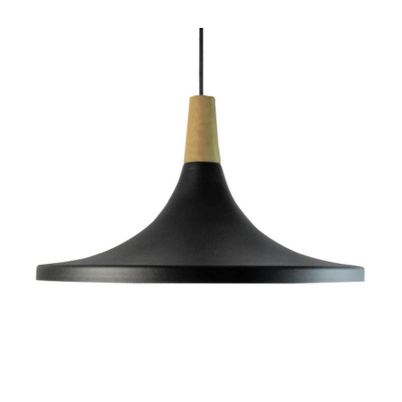 Lámpara de Techo Oriente Negro con Dorado Colgante E27