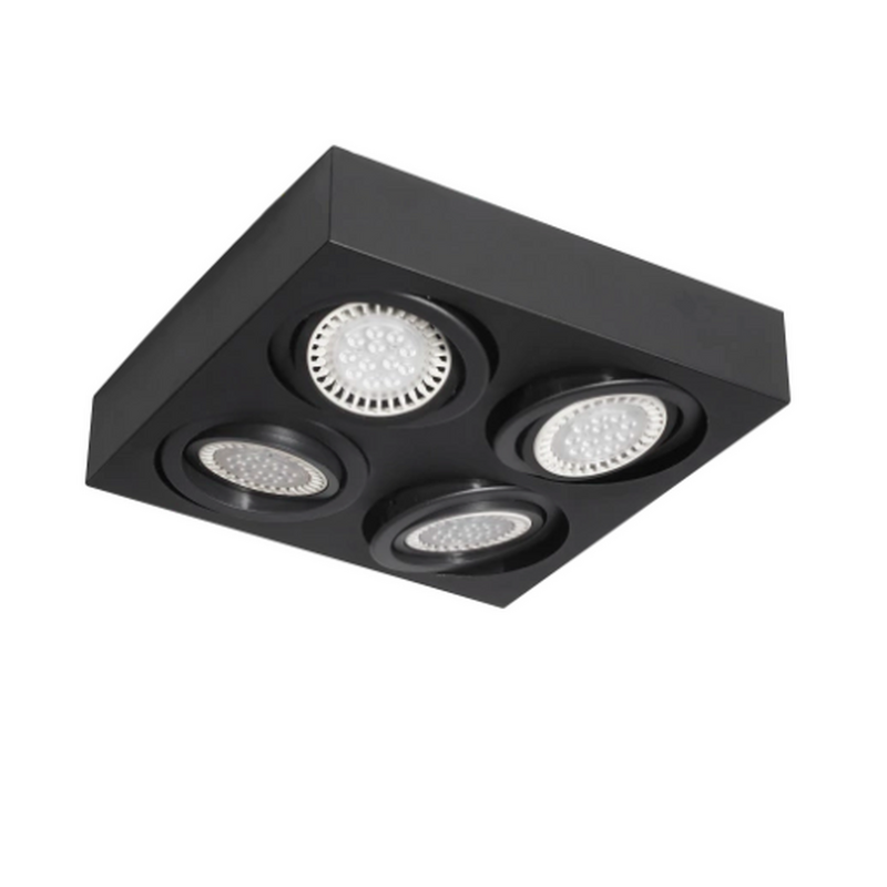 Plafón "RIMINI" Cuadrado con 4 Luces AR111 - GZ-10