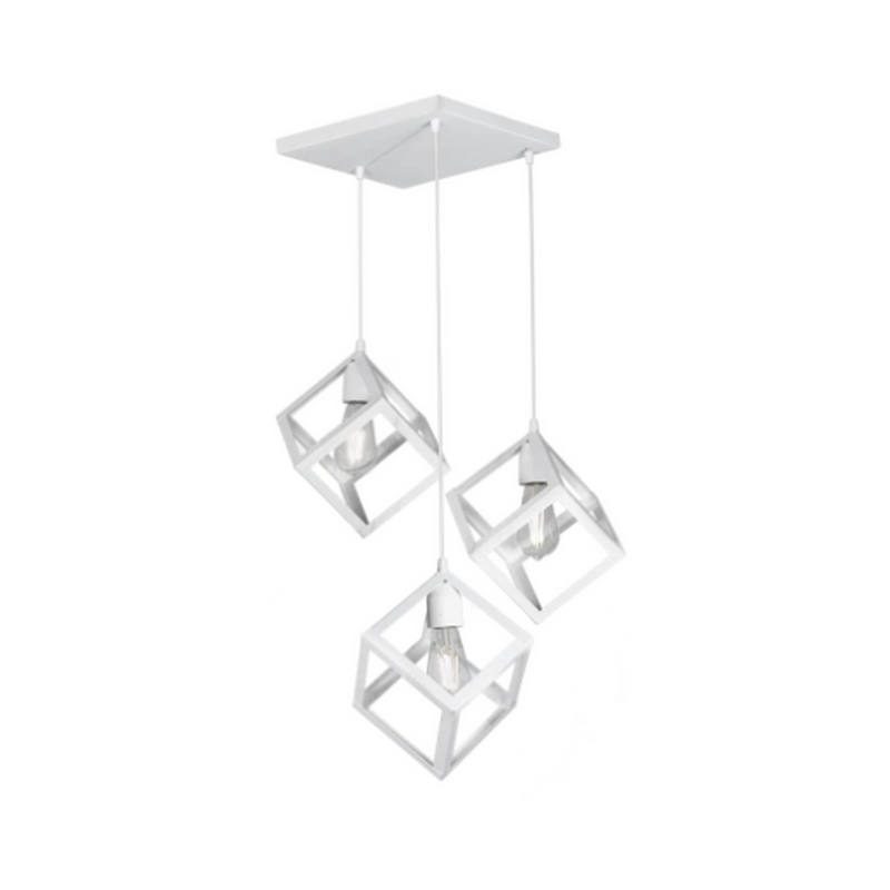 Lámpara de Techo Colgante de 3 Luces "CUBO" - Ferrolux - 2