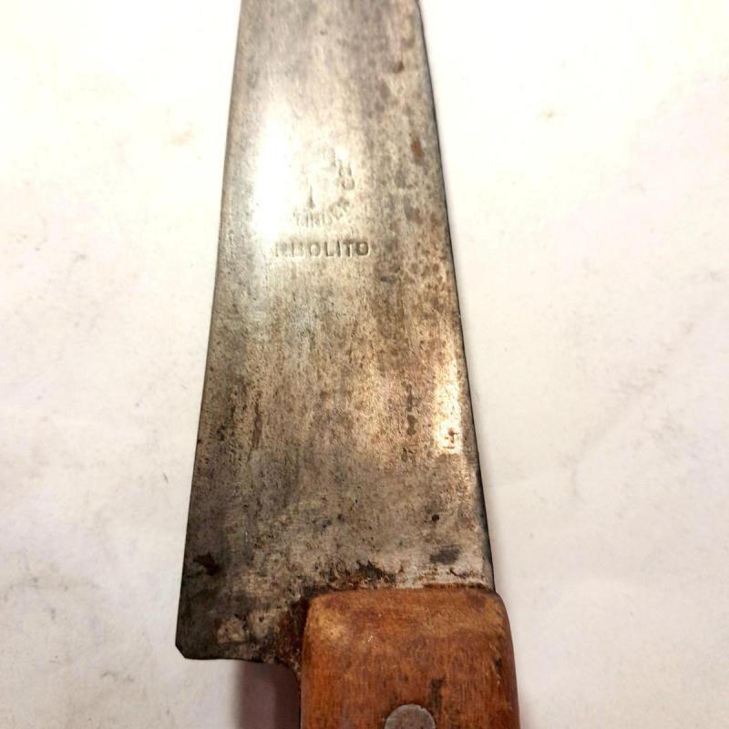 Antiguo Cuchillo de Campo Arbolito Solingen Sello 1874 - 5