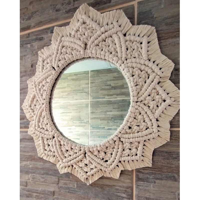 Espejo macramé
