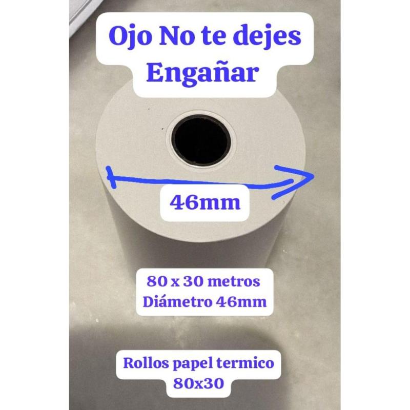 Rollos papel Tiket térmico 80x50 fabricación - 4