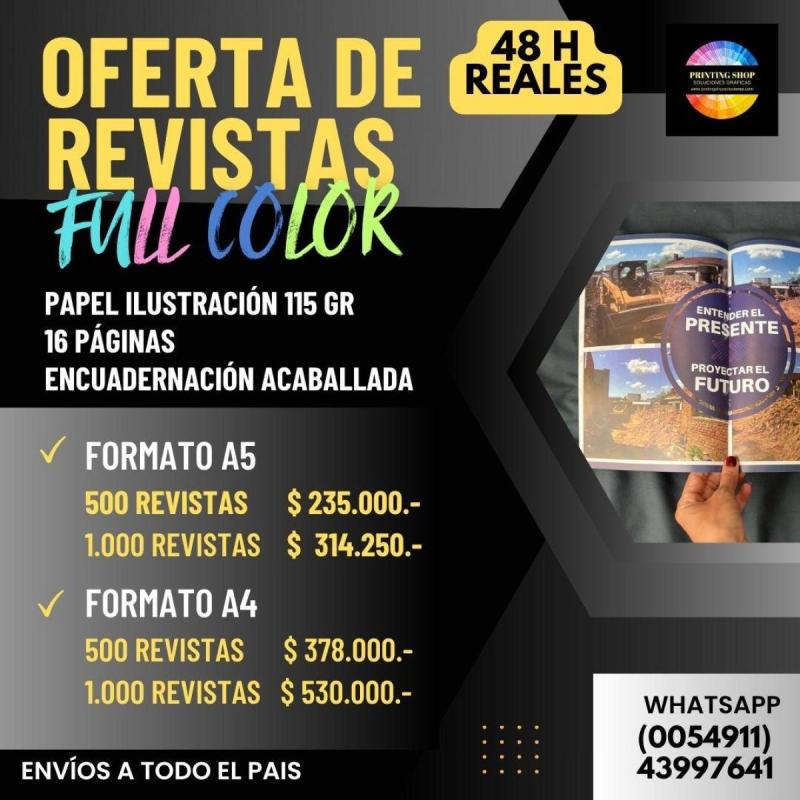 Folletos Full Color Offset 24hs | 16 diseños incluidos - 5