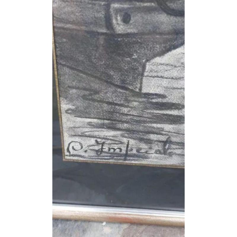 Cuadro Obra Carbonilla D Imperiale La Boca Consultar Stock (Usado) - 2/5