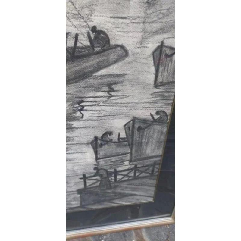 Cuadro Obra Carbonilla D Imperiale La Boca Consultar Stock (Usado) - 4/5