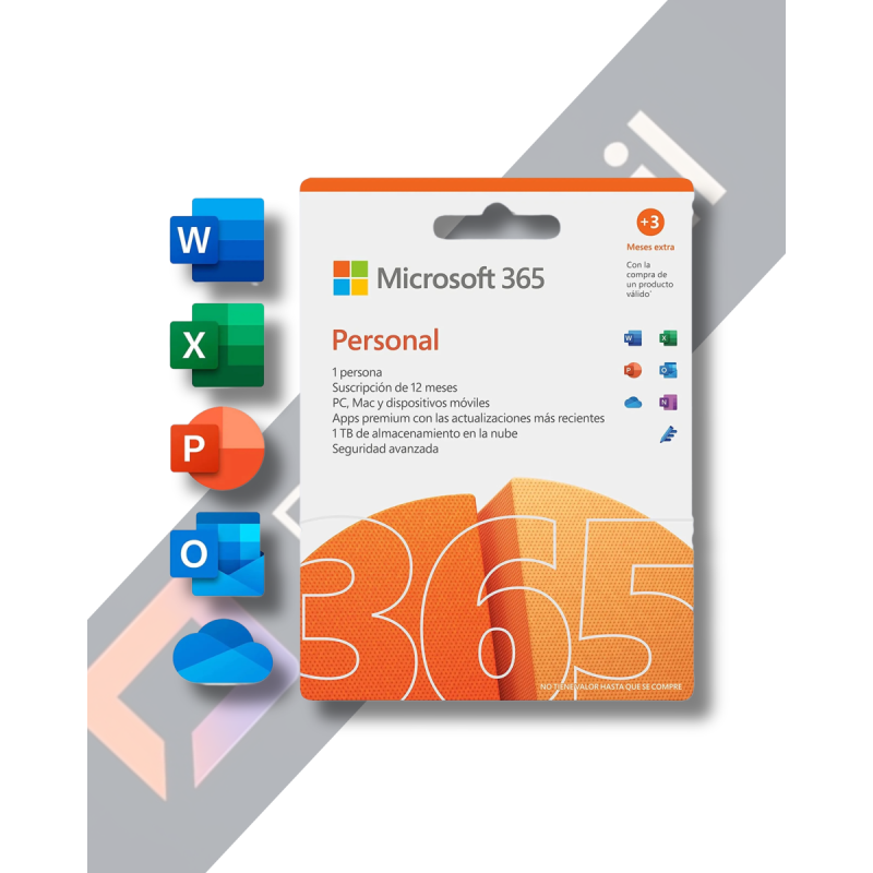 Microsoft Office 365 - 1 año - (5 dispositivos)