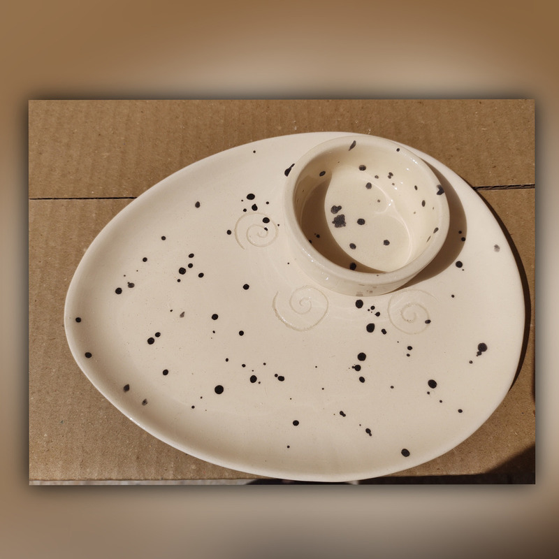 Set de sushi con cuenco para Salsa.