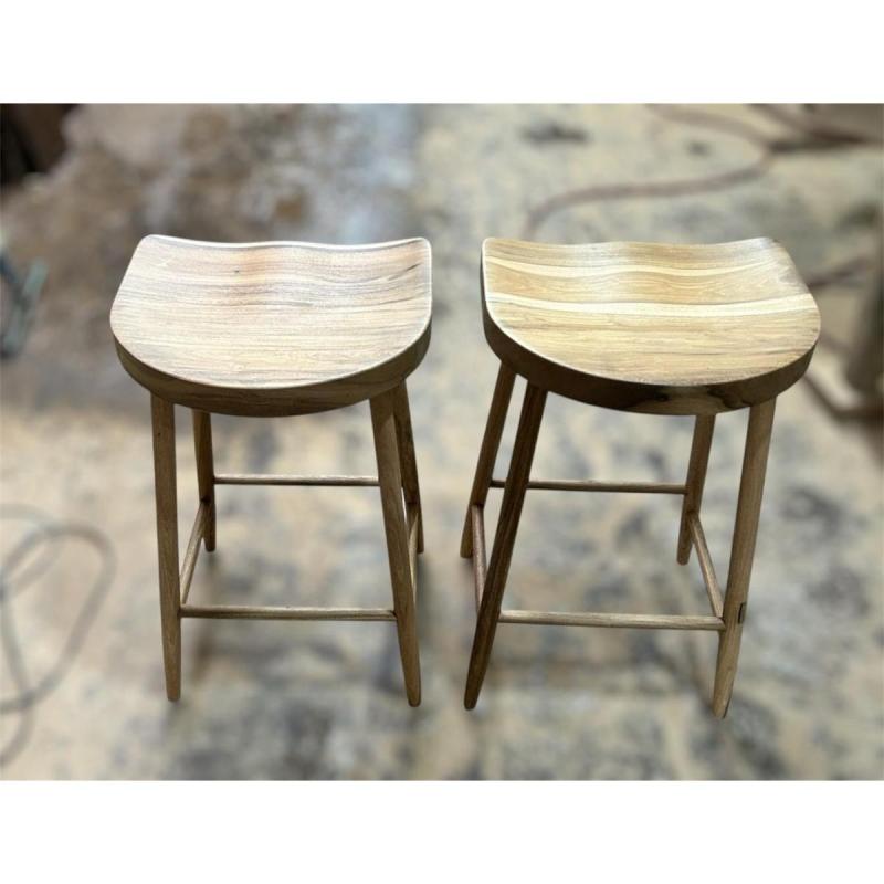 Banquetas Bosco en madera maciza petiribi (siente la diferencia) - 5