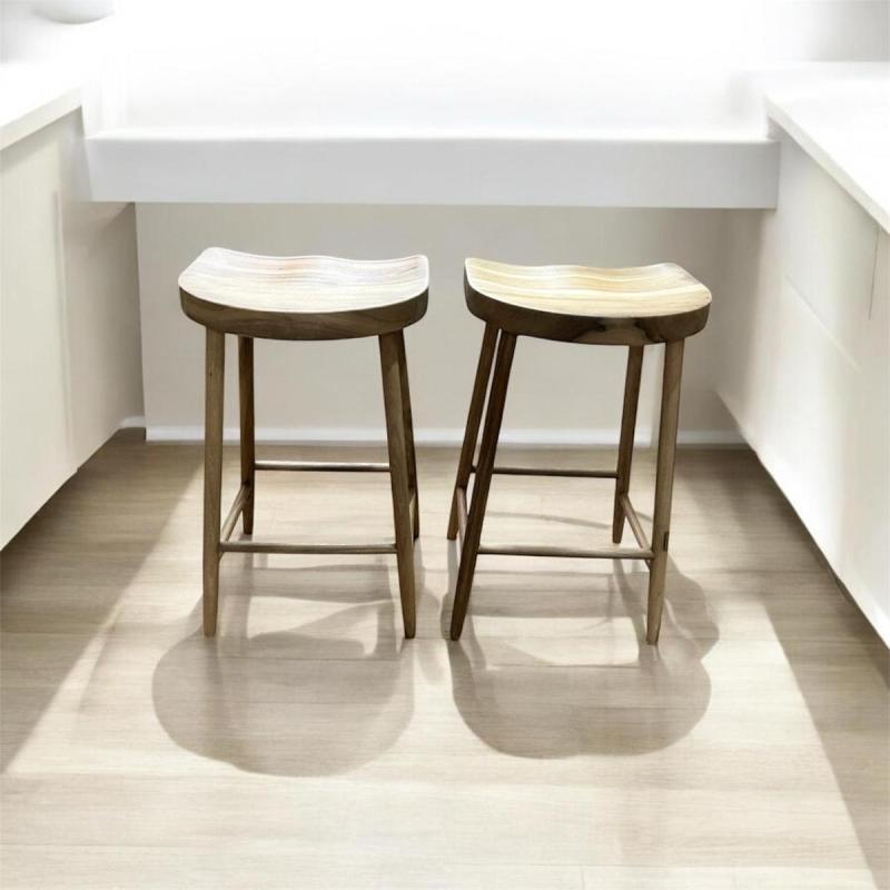 Banquetas Bosco en madera maciza petiribi (siente la diferencia) - 7
