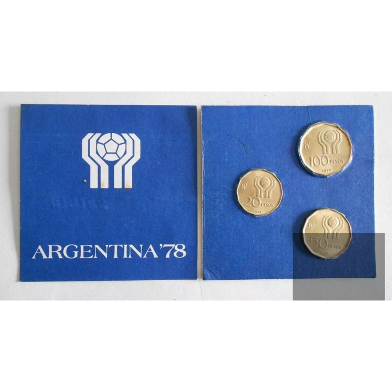 Monedas Mundial 1978 Emisión 1977 En Blister nuevas En Caba - 3
