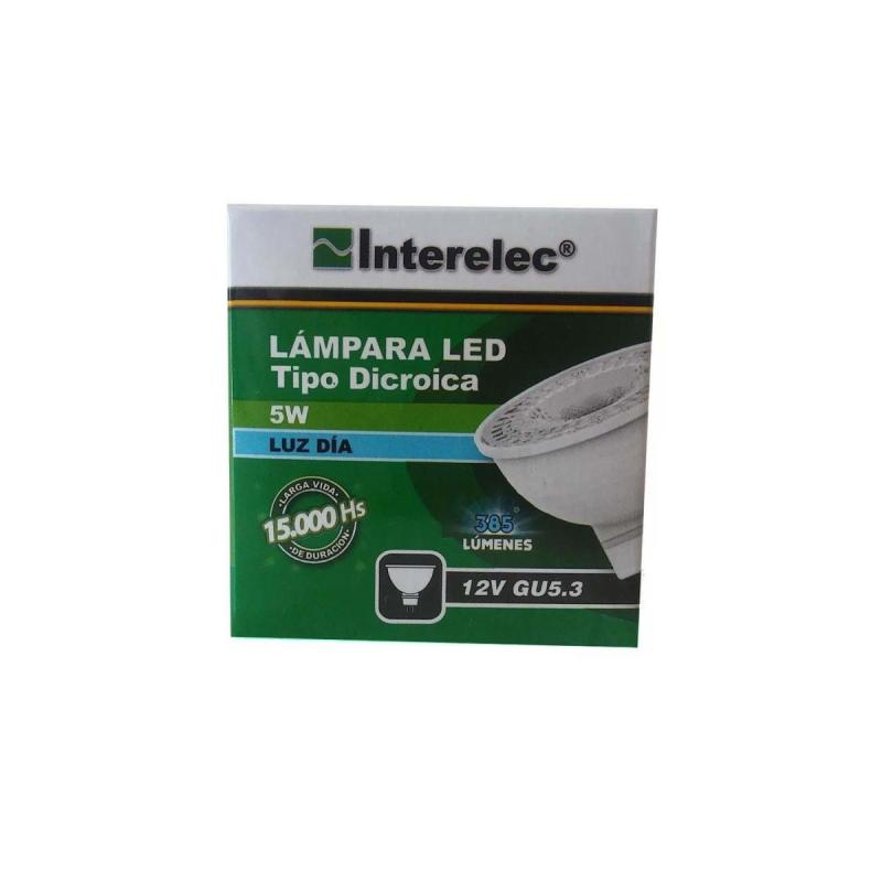 Lampara Dicroica Interelec 5w Gu5.3 12v Luz Fría O Cálida