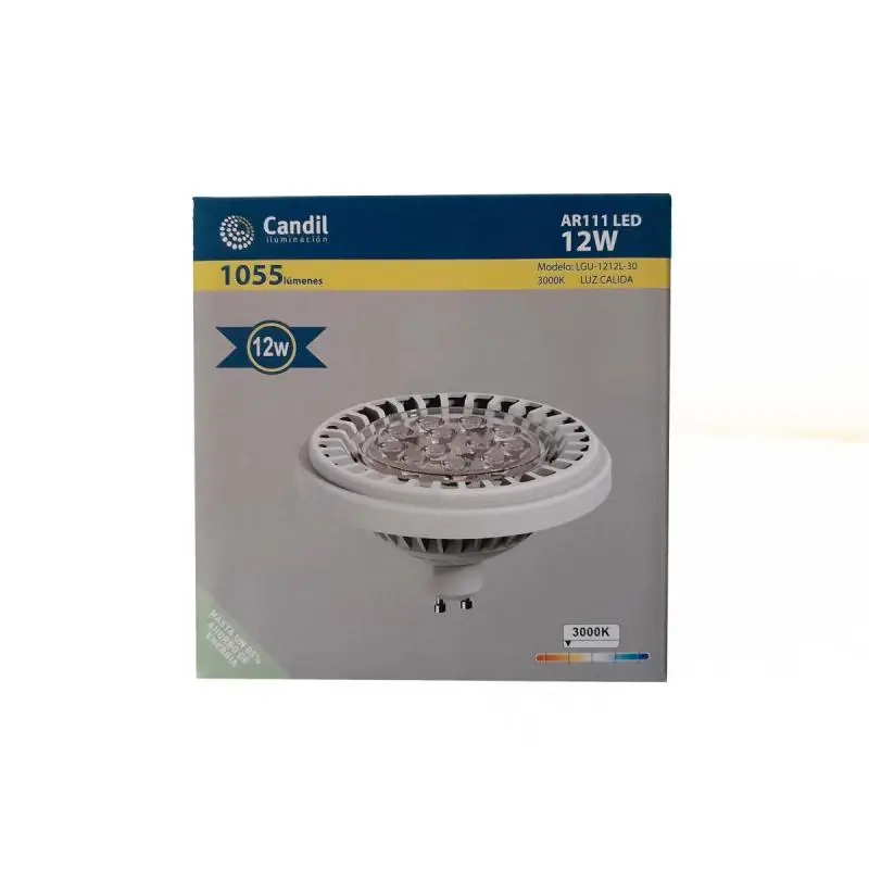 Lampara Led Dicroica Ar111 Candil 12w Gu10 Luz Cálida O Fría
