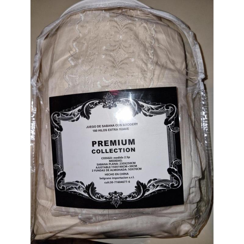 Juego de sábanas de 2 plazas y media premium