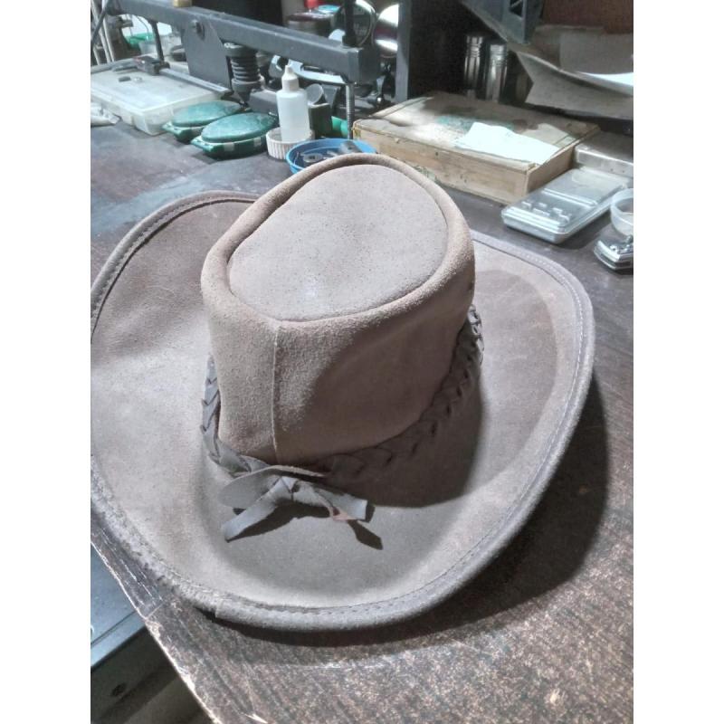 Sombrero australiano original, cuero legítimo - 4