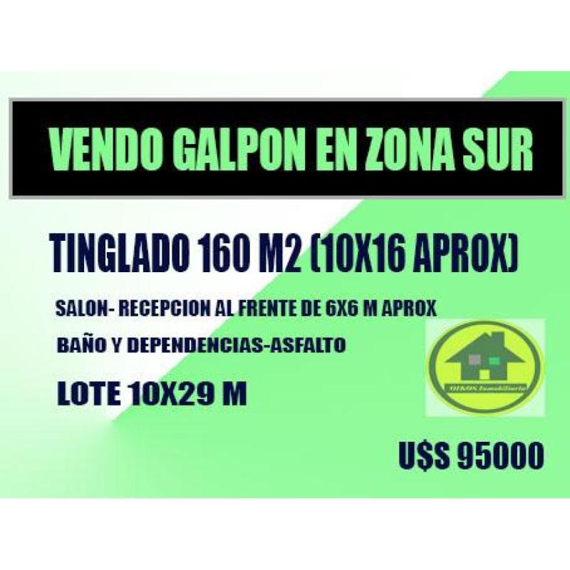 Vendo galpon en zona sur