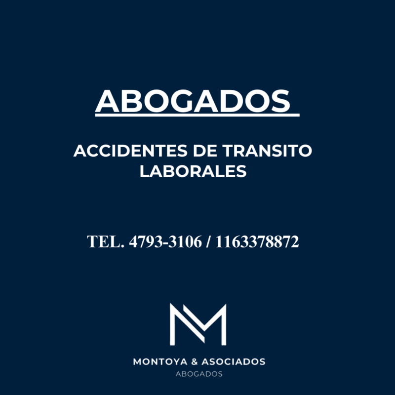 Abogados Accidentes de Transito y Laborales Tel. 1163378872 - Zona Norte y CABA