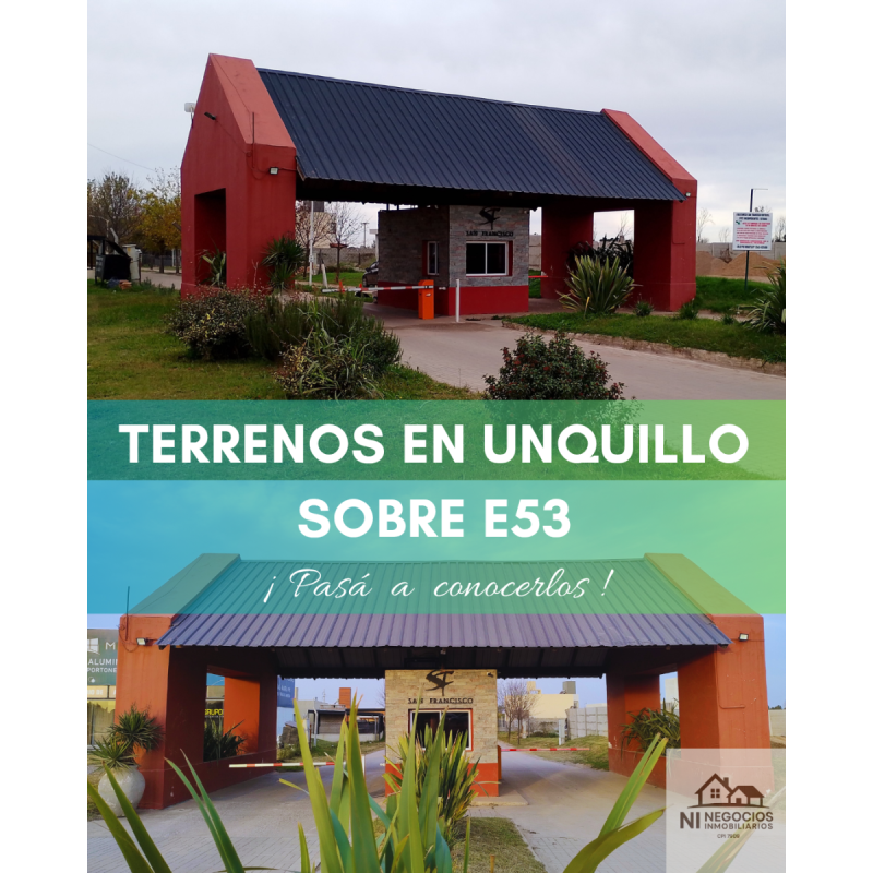 Lotes disponibles en B° San Francisco, Unquillo, Córdoba