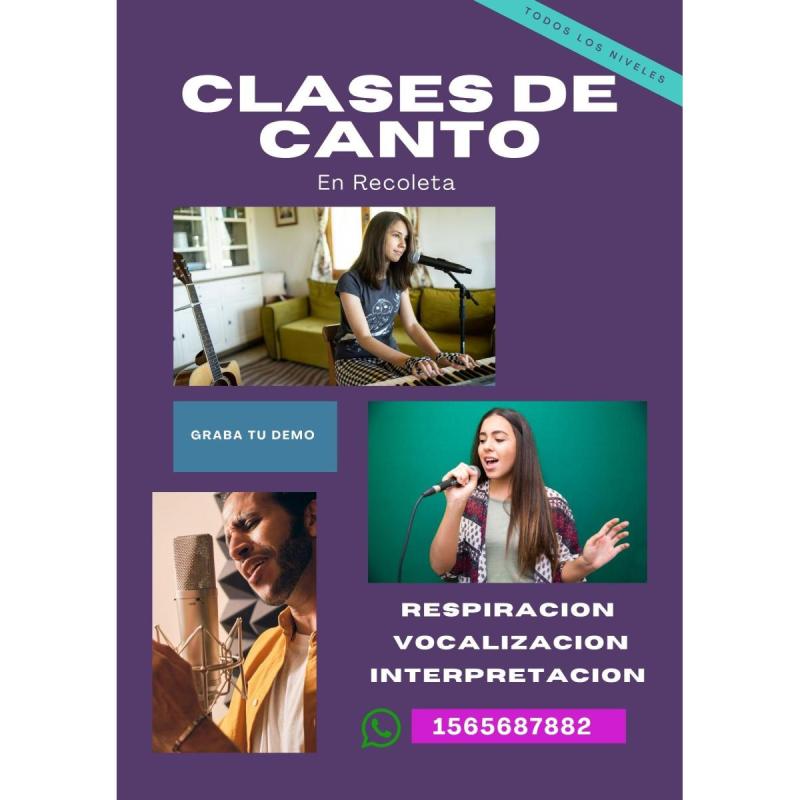 Clases de canto en Recoleta