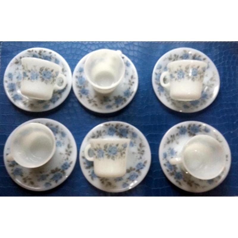 Juego de 6 tazas y platos para café  PIREX