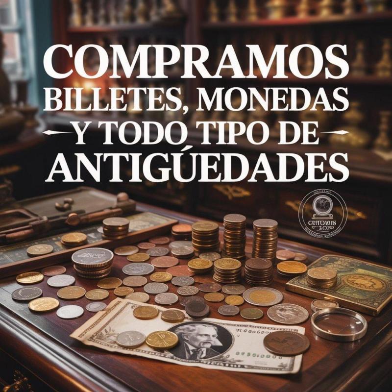 Compramos billetes, monedas, medallas, insignias y antigüedades en Mendoza