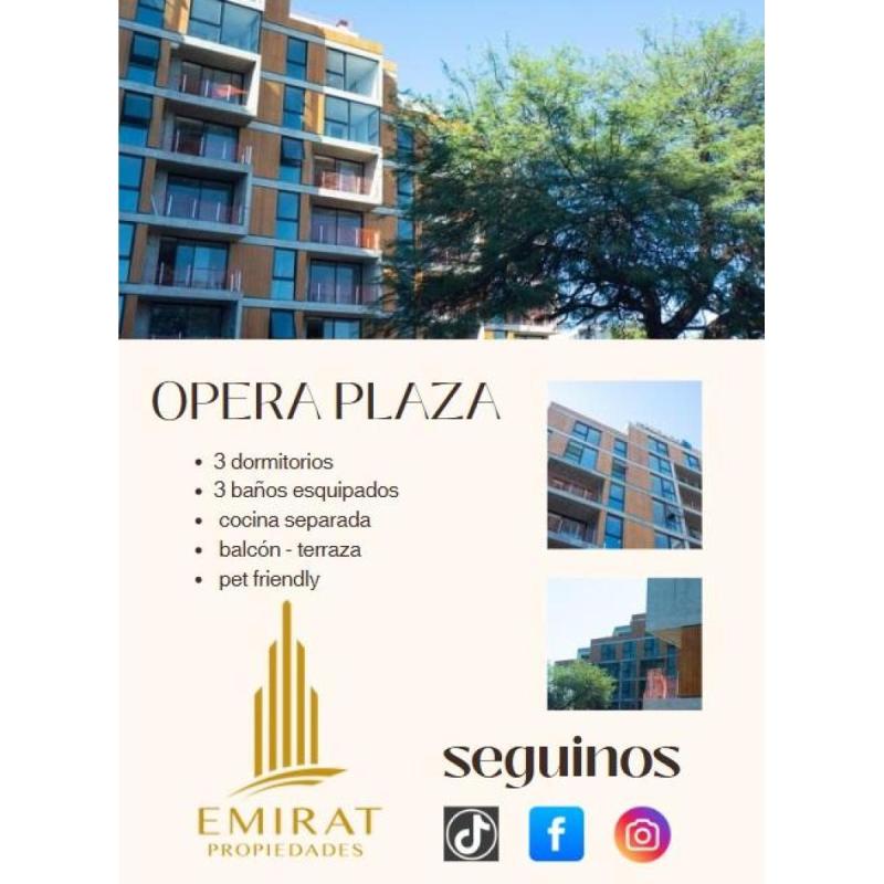 Vendo departamento de tres dormitorios en opera plaza