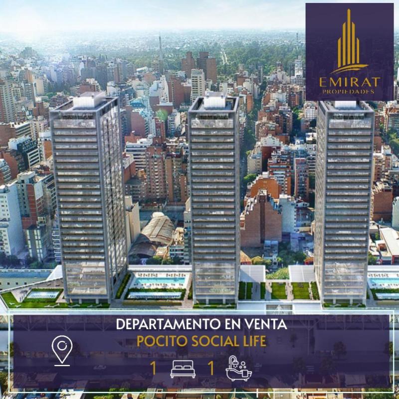 Vendo departamento de un dormitorio en pocito social life