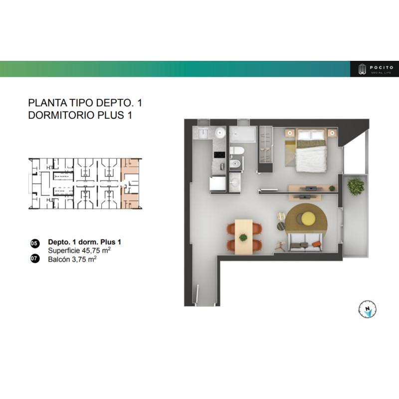 Vendo departamento en pocito social life (amplia financiacion) - 6