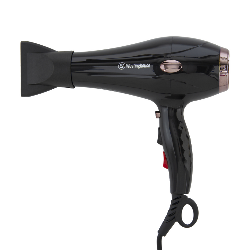 Secador De Pelo Westinghouse 2000w 3 Temperaturas Lh Color Negro